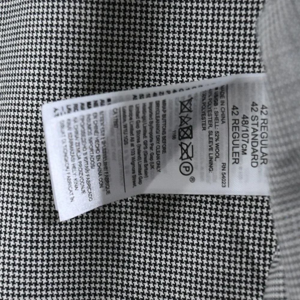 NEW Banana Republic 42R‎ Gray Smart Weight Unstructured Mens Blazer Sport Coat